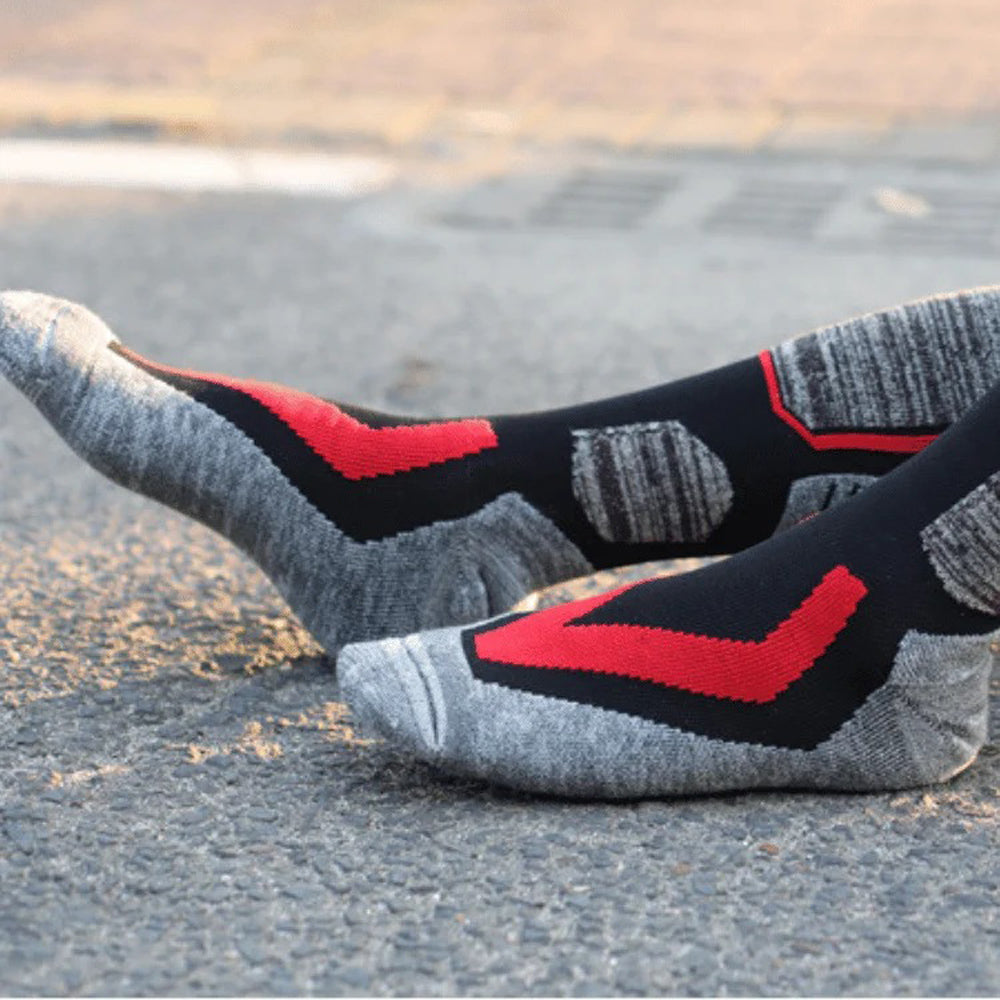 Thermal Ski Socks - Thick Cushion High Crew Winter Hiking Cycling