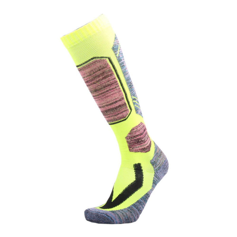 Vekap-Ski-Socks-NeonGreen-04-Front